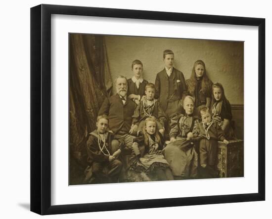 A Family Group Portrait, circa 1895-97-null-Framed Giclee Print