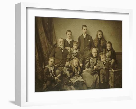 A Family Group Portrait, circa 1895-97-null-Framed Giclee Print