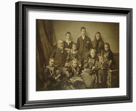 A Family Group Portrait, circa 1895-97-null-Framed Giclee Print