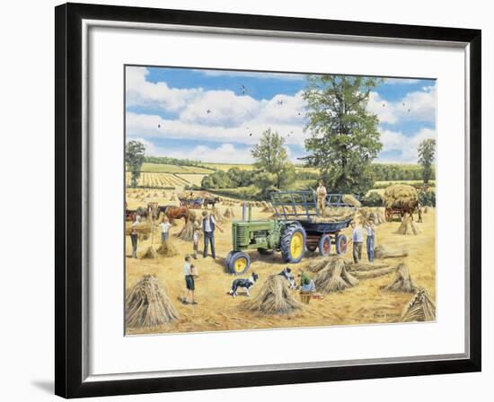 A Family Harvest-Trevor Mitchell-Framed Giclee Print