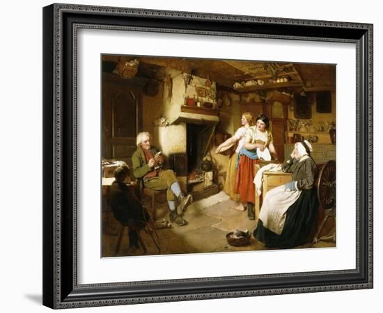 A Family in an Interior-John Faed-Framed Giclee Print