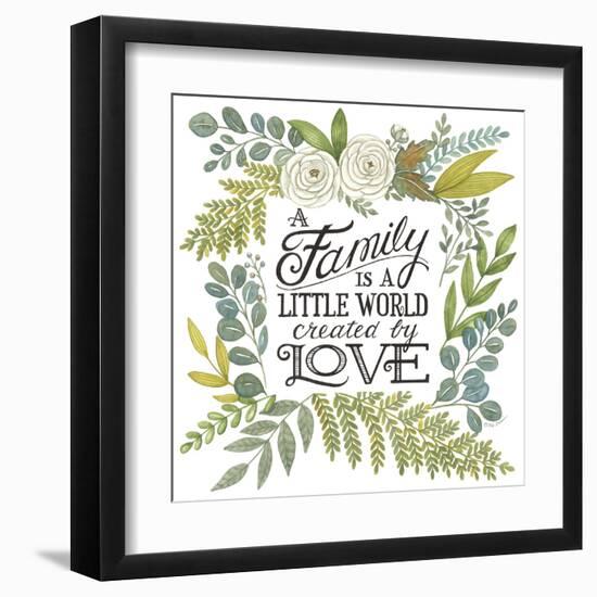 A Family is a Little World-Deb Strain-Framed Art Print