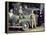 A Family Poses on and around their Plymouth Automobile, Ca. 1953-null-Framed Premier Image Canvas