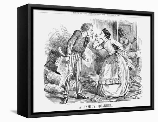 A Family Quarrel, 1861-null-Framed Premier Image Canvas