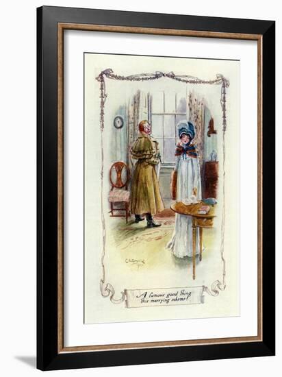 A famous good thing this marrying scheme, 1907-Charles Edmund Brock-Framed Giclee Print