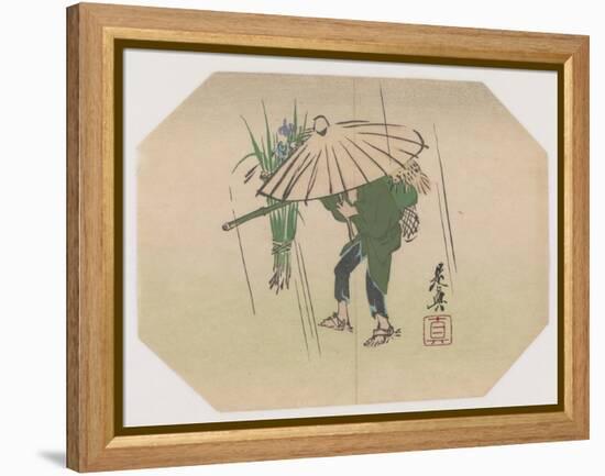 A Fan Print Design-Shibata Zeshin-Framed Premier Image Canvas