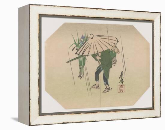 A Fan Print Design-Shibata Zeshin-Framed Premier Image Canvas