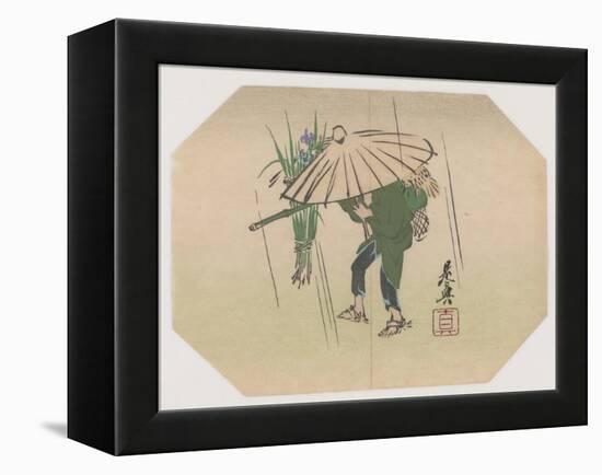 A Fan Print Design-Shibata Zeshin-Framed Premier Image Canvas