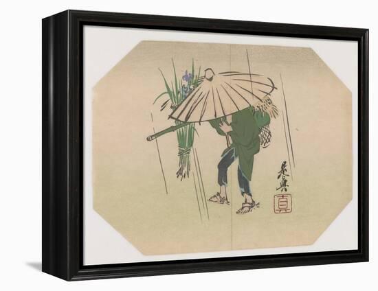 A Fan Print Design-Shibata Zeshin-Framed Premier Image Canvas