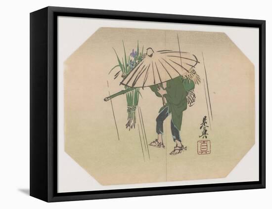 A Fan Print Design-Shibata Zeshin-Framed Premier Image Canvas