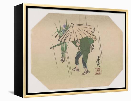 A Fan Print Design-Shibata Zeshin-Framed Premier Image Canvas