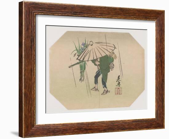 A Fan Print Design-Shibata Zeshin-Framed Giclee Print