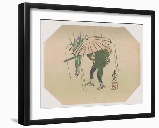 A Fan Print Design-Shibata Zeshin-Framed Giclee Print