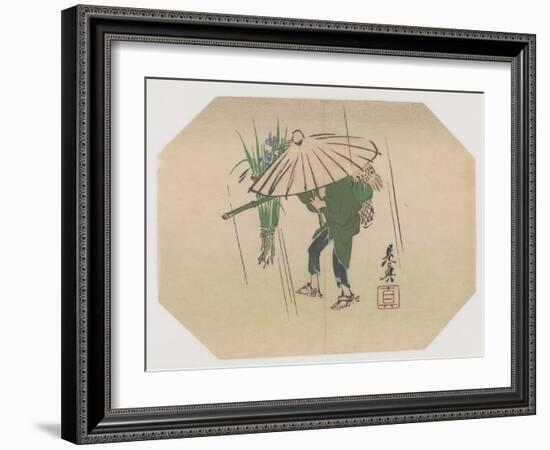 A Fan Print Design-Shibata Zeshin-Framed Giclee Print