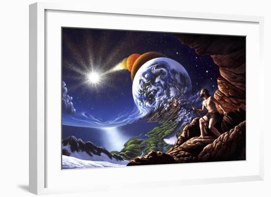 A Fanciful Depiction of the Big Bang Theory-null-Framed Art Print