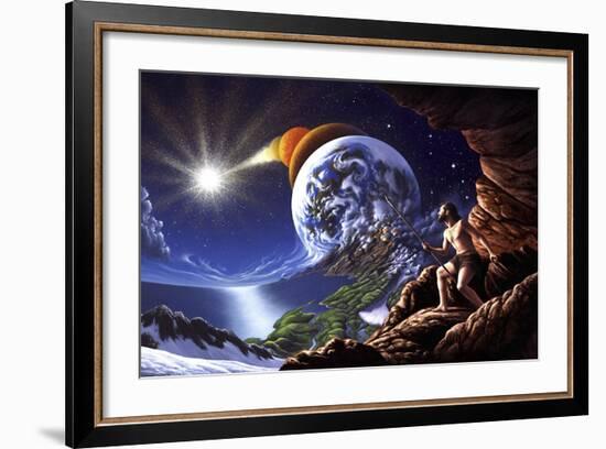 A Fanciful Depiction of the Big Bang Theory-null-Framed Art Print