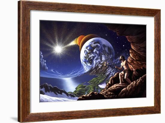 A Fanciful Depiction of the Big Bang Theory-null-Framed Art Print