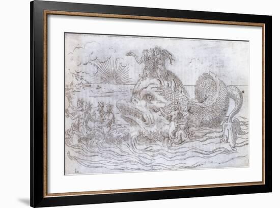 A Fantastical Fish Chariot, 1579-null-Framed Giclee Print