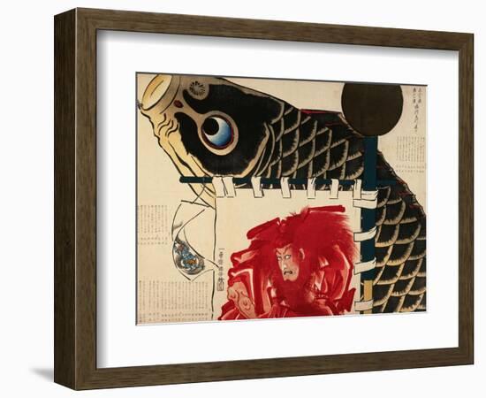 A Farewell Surimono for Ichikawa Danjuro Viii-Kuniyoshi Utagawa-Framed Premium Giclee Print