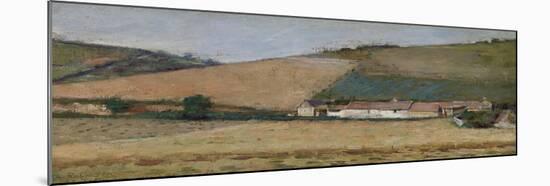 A Farm Among Hills, Giverny, C.1887-Theodore Robinson-Mounted Giclee Print