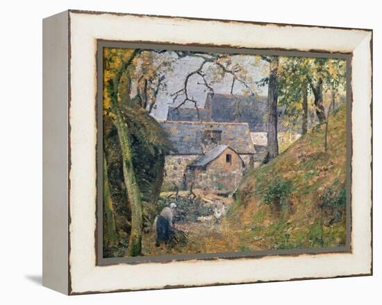 A Farm at Montfoucault, 1894-Camille Pissarro-Framed Premier Image Canvas
