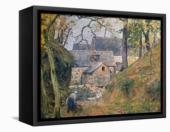 A Farm at Montfoucault, 1894-Camille Pissarro-Framed Premier Image Canvas