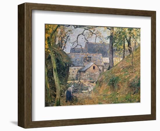 A Farm at Montfoucault, 1894-Camille Pissarro-Framed Premium Giclee Print