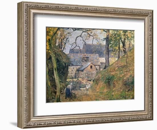 A Farm at Montfoucault, 1894-Camille Pissarro-Framed Giclee Print