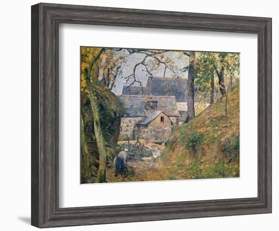 A Farm at Montfoucault, 1894-Camille Pissarro-Framed Giclee Print