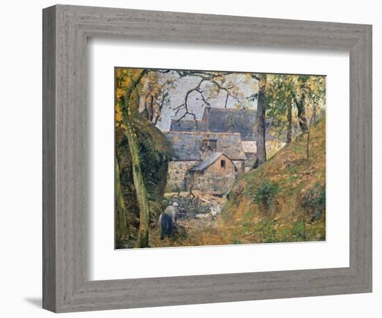 A Farm at Montfoucault, 1894-Camille Pissarro-Framed Giclee Print