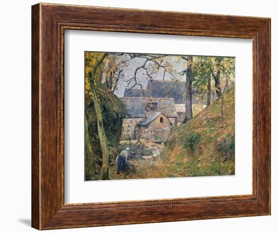 A Farm at Montfoucault, 1894-Camille Pissarro-Framed Giclee Print