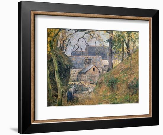 A Farm at Montfoucault, 1894-Camille Pissarro-Framed Giclee Print