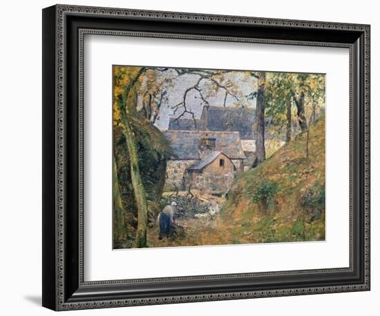 A Farm at Montfoucault, 1894-Camille Pissarro-Framed Giclee Print