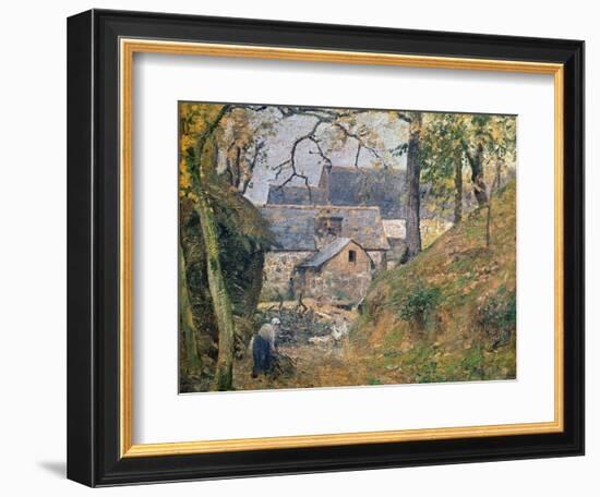 A Farm at Montfoucault, 1894-Camille Pissarro-Framed Giclee Print