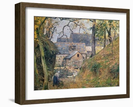 A Farm at Montfoucault, 1894-Camille Pissarro-Framed Giclee Print