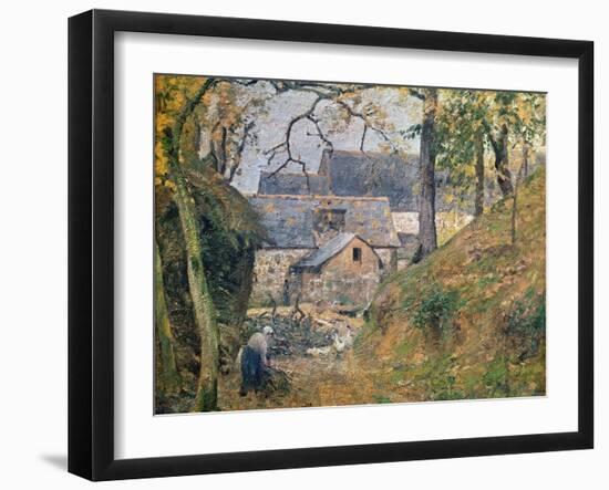 A Farm at Montfoucault, 1894-Camille Pissarro-Framed Giclee Print