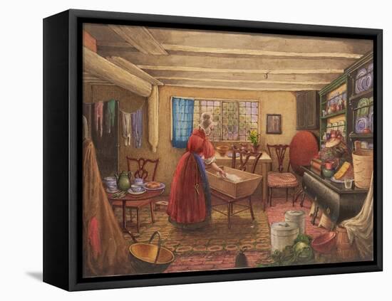 A Farm Kitchen at Clifton-Mary Ellen Best-Framed Premier Image Canvas