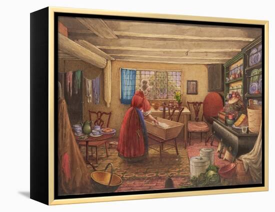 A Farm Kitchen at Clifton-Mary Ellen Best-Framed Premier Image Canvas