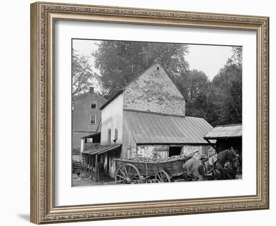 A Farm Yard, Germantown, Pa.-null-Framed Photo