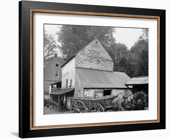 A Farm Yard, Germantown, Pa.-null-Framed Photo