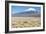 A Farmer Crosses a Landscape Below a Volcano in Sajama National Park-Alex Saberi-Framed Photographic Print