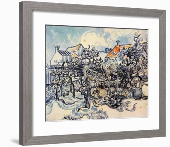 A Farmer's Garden-Vincent van Gogh-Framed Collectable Print