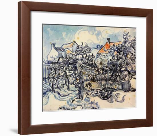 A Farmer's Garden-Vincent van Gogh-Framed Collectable Print