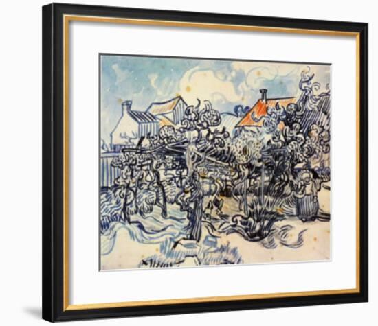 A Farmer's Garden-Vincent van Gogh-Framed Collectable Print