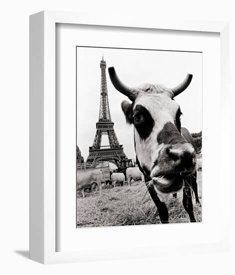 A Farmers Demonstration in Paris-Elise Hardy-Framed Art Print