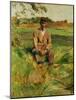 A Farmhand on the Estate at Celeyran, 1882-Henri de Toulouse-Lautrec-Mounted Giclee Print