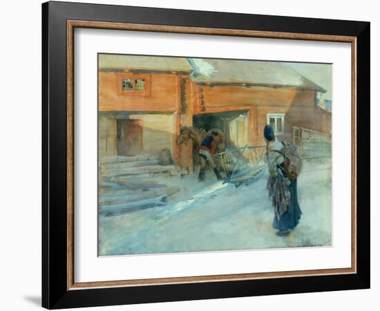 A Farmstead, Bingsjo-Carl Larsson-Framed Giclee Print