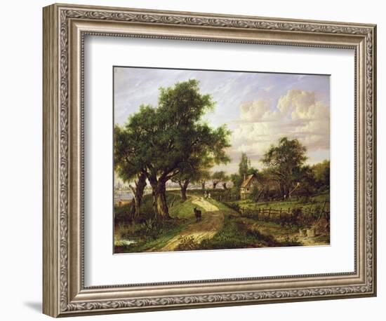 A Farmstead by a River-Patrick Nasmyth-Framed Giclee Print