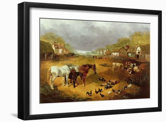 A Farmyard in Spring-John Frederick Herring II-Framed Giclee Print