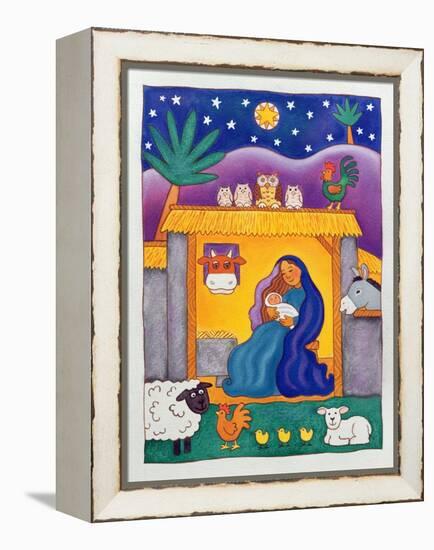 A Farmyard Nativity, 1996-Cathy Baxter-Framed Premier Image Canvas